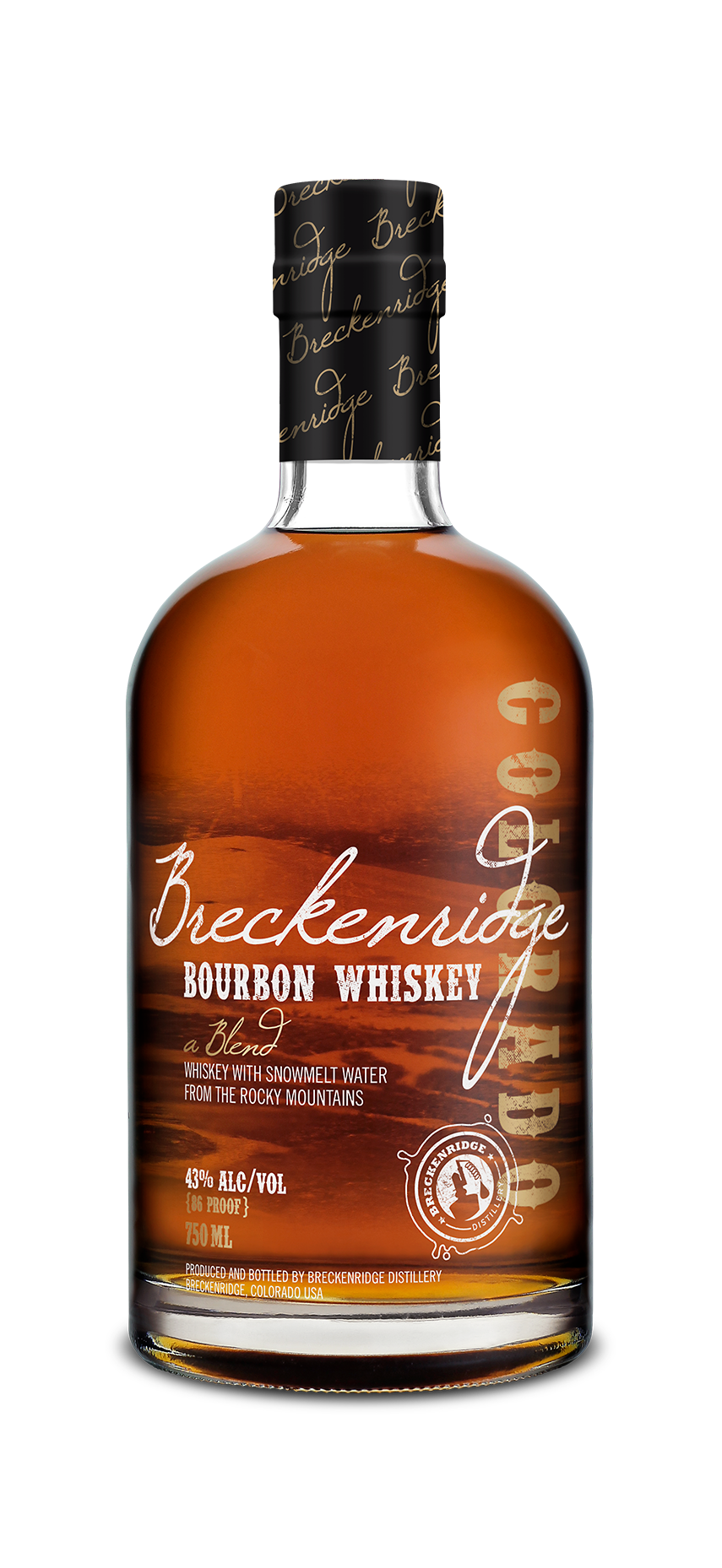 Breckenridge Bourbon Whiskey bottle 750 mL