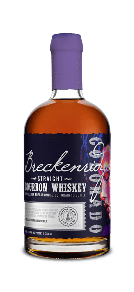 Breckenridge Straight Bourbon Whiskey Collector Art Series bottle 750 mL