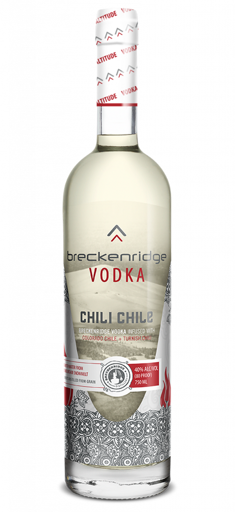 Breckenridge Chili Chile Vodka bottle 750 mL
