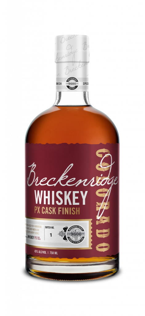 Breckenridge PX Cask Finish whiskey bottle 750 mL