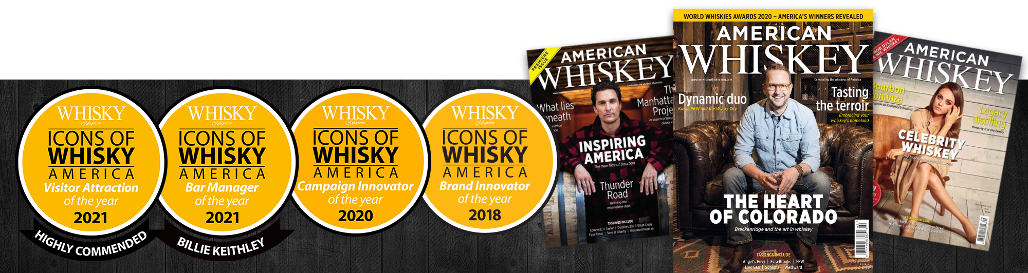 American whiskey magazines with awards