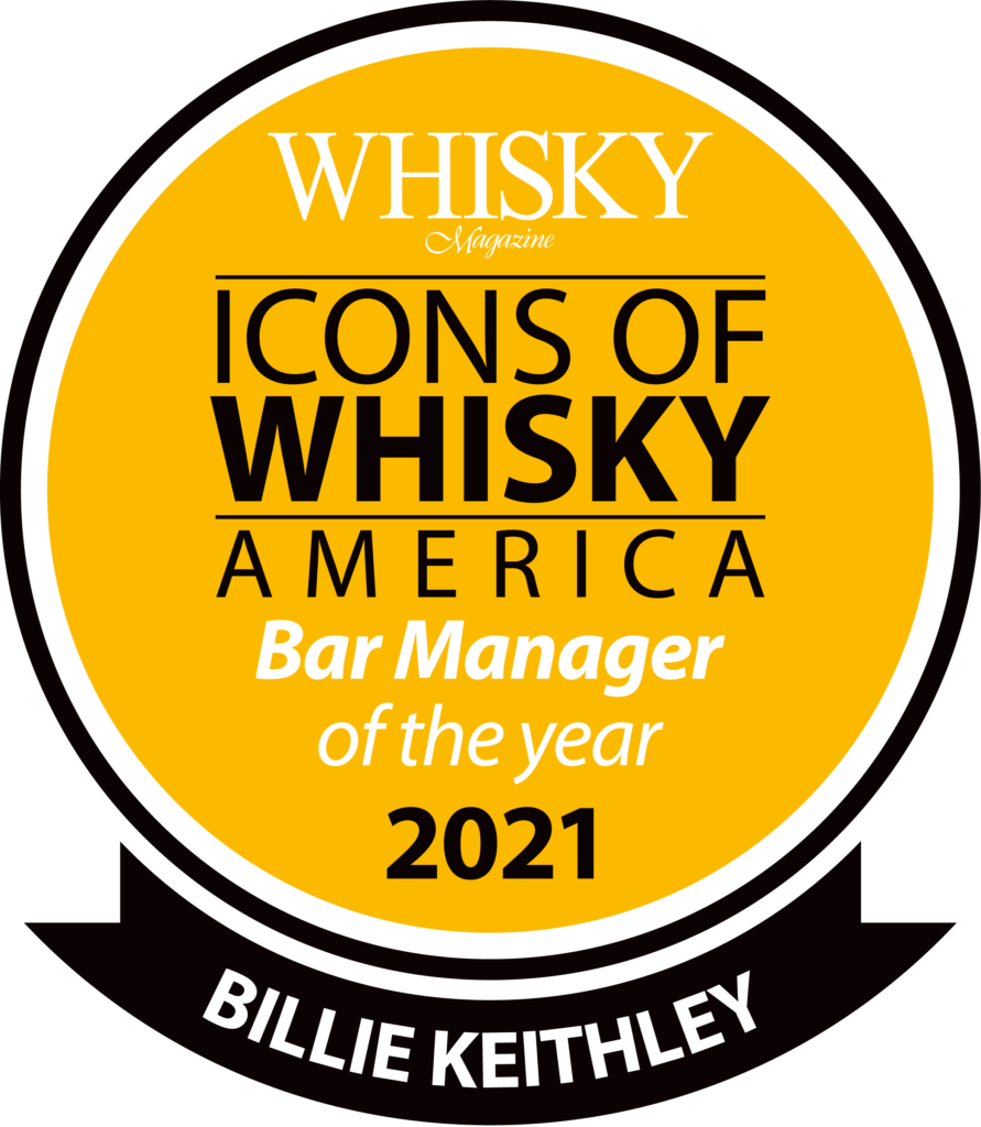 2021 icons of whiskey America bar manager of the year award