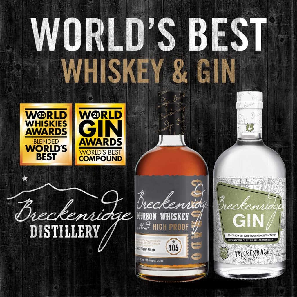 Worlds Best Gin and Whiskey Breckenridge Distillery